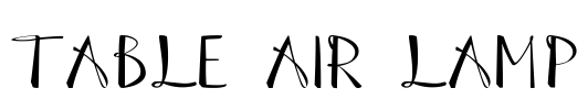 Table Air Lamp Font Image