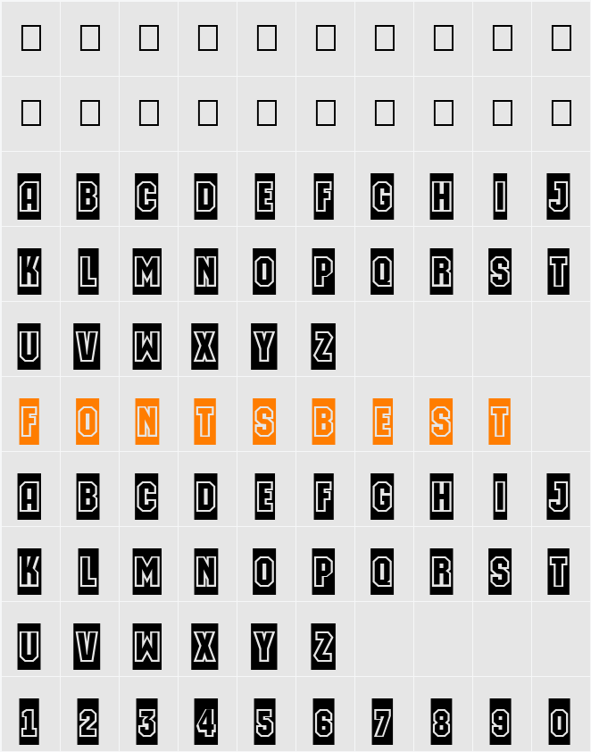 a_MachinaOrtoGrSl Character Map