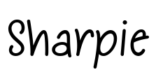 Sharpie Font Image