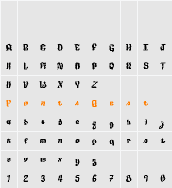 Made in France Character Map