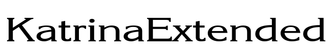 KatrinaExtended Font Image