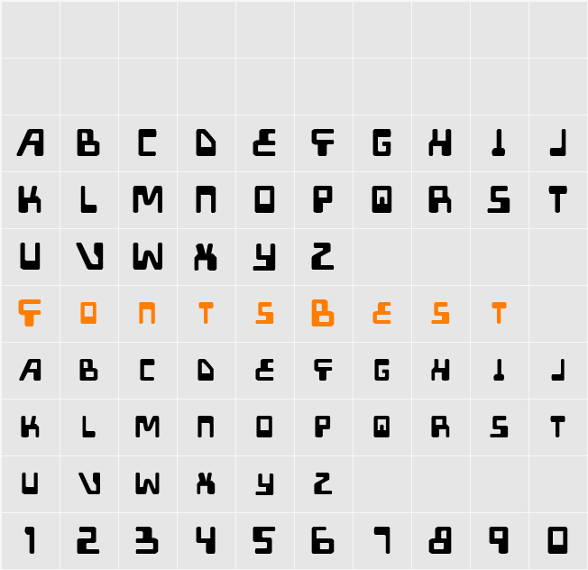 XPED Character Map