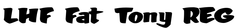 LHF Fat Tony REG Font Image