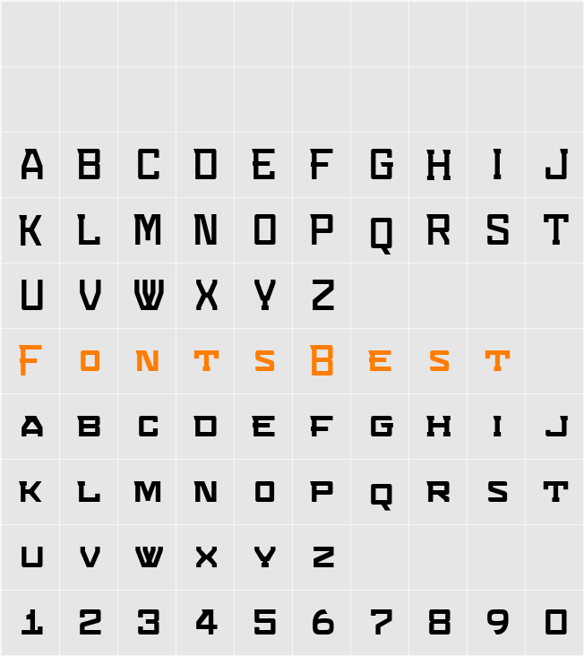 Konvexist Character Map