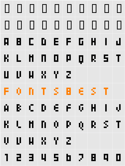 04b Character Map