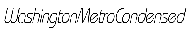 WashingtonMetroCondensed