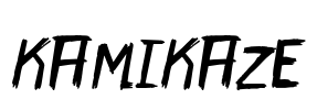 Kamikaze Font Image