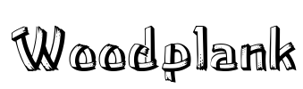 Woodplank Font Image