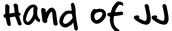 Hand of JJ Font Image