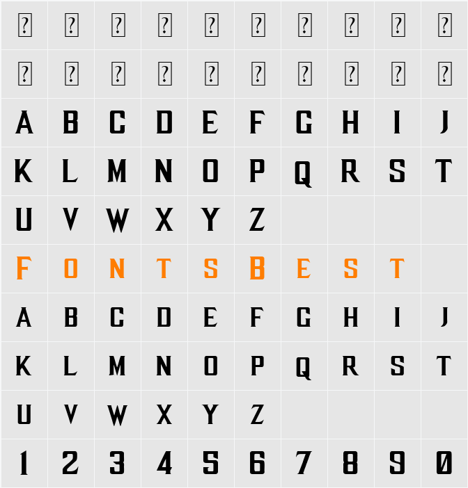 MKX Title Character Map