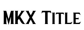 MKX Title Font Image