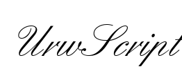 UrwScript Font Image