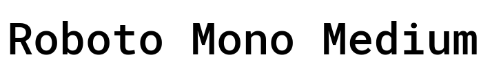 Roboto Mono Medium