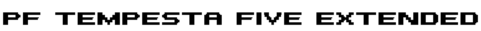 PF Tempesta Five Extended Font Image