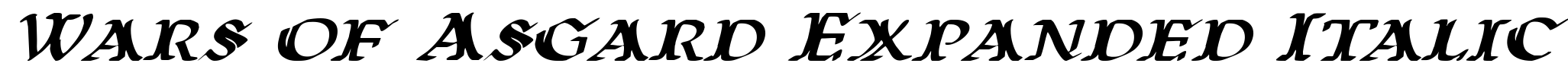 Wars of Asgard Expanded Italic
