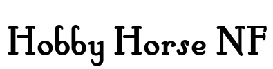 Hobby Horse NF Font Image