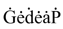 GedeaP Font Image