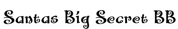 Santas Big Secret BB Font Image