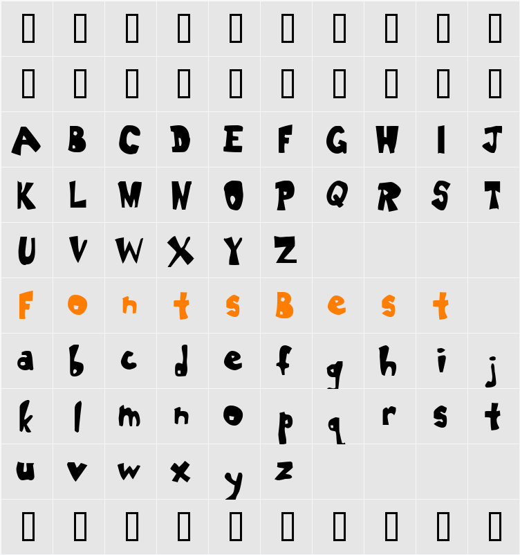 Dumbass Character Map