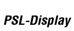 PSL-Display Font Image