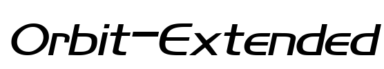 Orbit-Extended Font Image