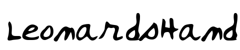 LeonardsHand Font Image