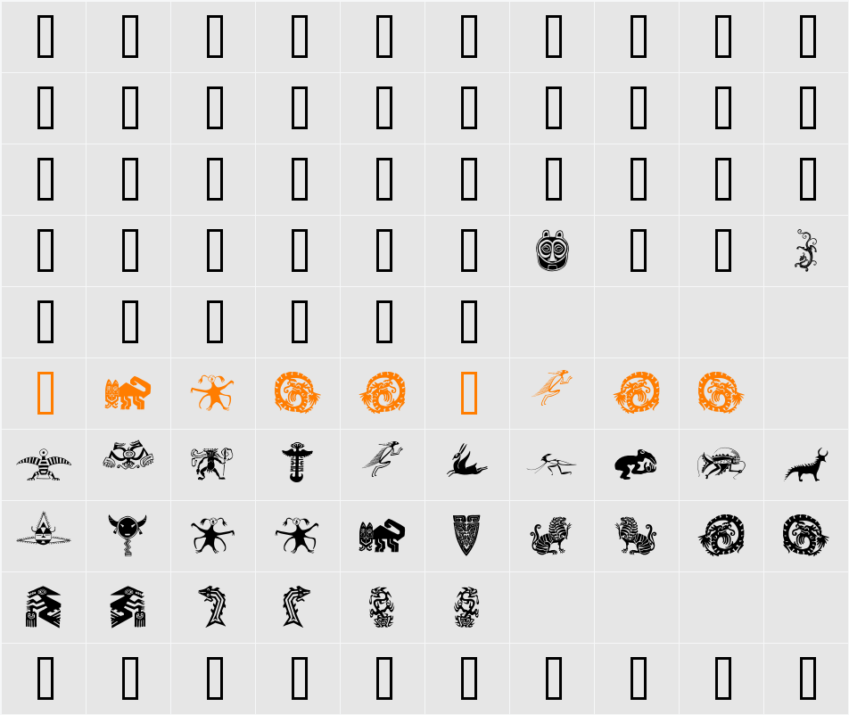 Spirits Character Map
