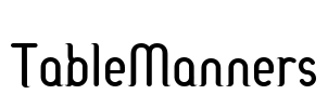 TableManners Font Image