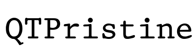 QTPristine Font Image