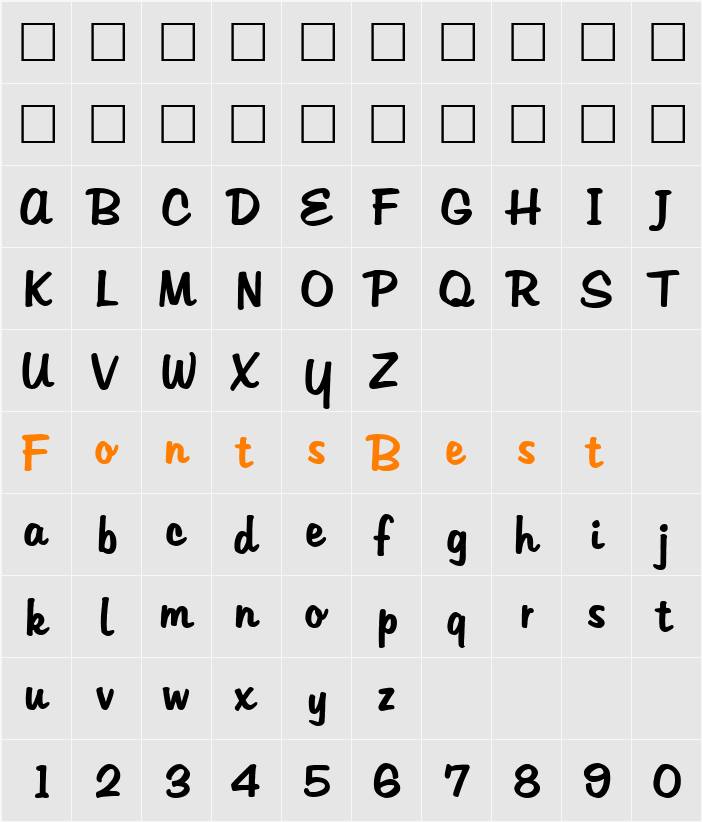 Hudson Character Map