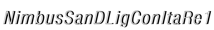 NimbusSanDLigConItaRe1 Font Image