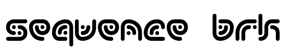Sequence BRK Font Image