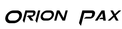 Orion Pax Font Image