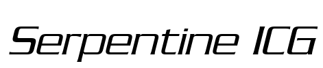 Serpentine ICG Font Image
