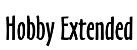 Hobby Extended Font Image