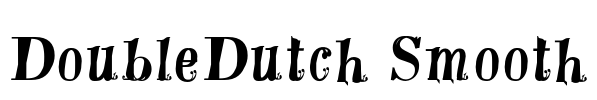 DoubleDutch Smooth Font Image