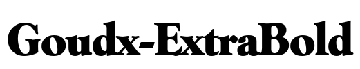 Goudx-ExtraBold Font Image