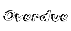 Overdue Font Image