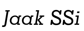 Jaak SSi Font Image
