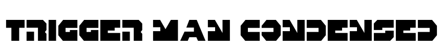 Trigger Man Condensed Font Image