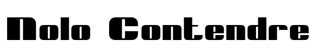 Nolo Contendre