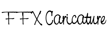FFX Caricature Font Image