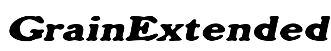 GrainExtended Font Image