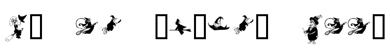 KR Oh Witchy Poo! Font Image