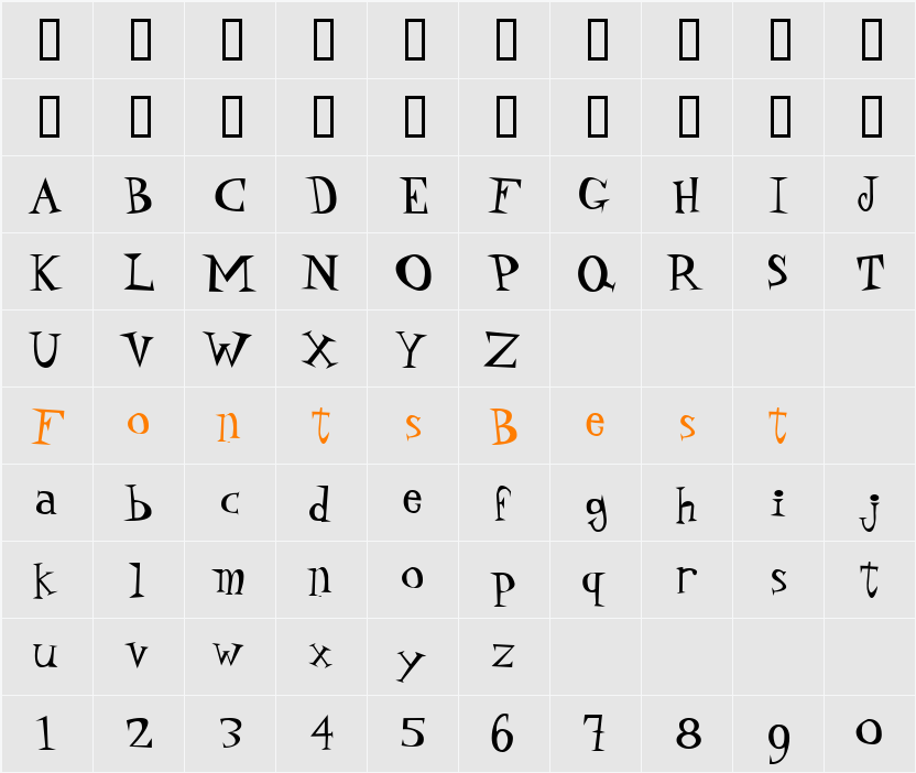 P22 Daddy O Hip Character Map