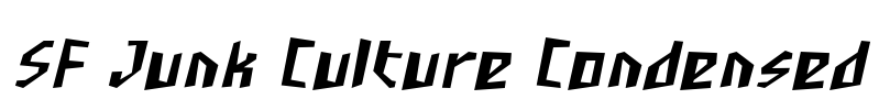 SF Junk Culture Condensed Font Image