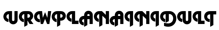 URWPlanaIniDUlt Font Image