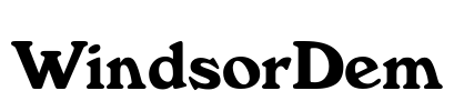 WindsorDem Font Image