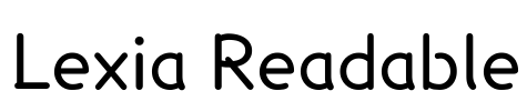 Lexia Readable Font Image