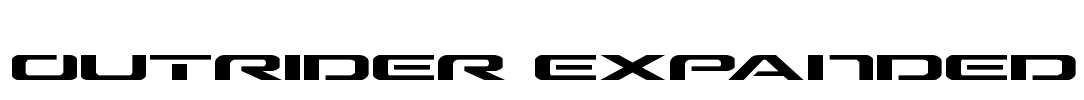 Outrider Expanded Font Image